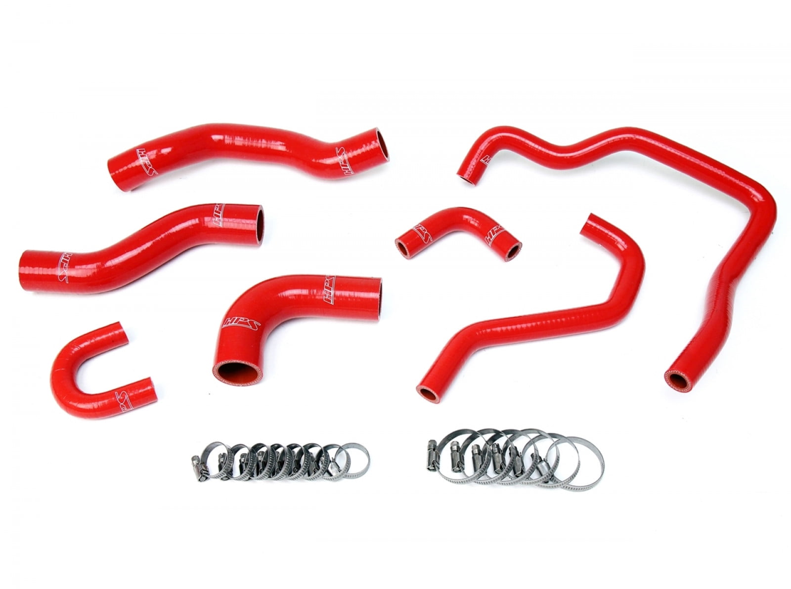 HPS Reinforced Red Silicone Radiator Heater Hose Kit Coolant for Toyota