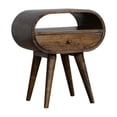 thumbnail image 3 of Circular Bedside of Solid Wood Gray Wash / Enhance Home Decor Versatility, 3 of 6