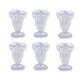 thumbnail image 1 of Taza para helado, vaso de cristal único y creativo con flores, tazas de postre transparentes multifuncionales, 6 uds., 1 of 6