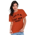 thumbnail image 4 of This is My Cat Hair Shirt Pet Humor Plus Size Crewneck Graphic Tee Shirt Brisco Brands 2X, 4 of 4