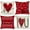 Red, variant on Valentines Day Pillow Covers 18x18 Set of 4 Love Heart Valentines Day Decor Throw Pillows Decorative Cushion Cases for Sofa Couch Valentine Decorations
