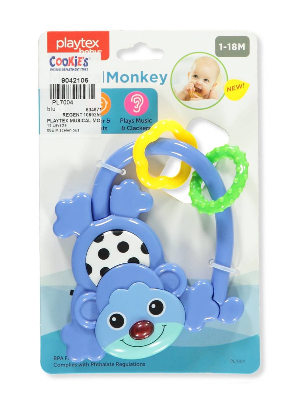 musical monkey baby toy