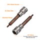 thumbnail image 4 of Uxcell Triple Square Spline Bit Socket 1/2" Drive M5, tamaño métrico, acero S2, cabeza de 12 puntos, adaptador de socket de acero CR-V para reparación de tuercas y tornillos., 4 of 7