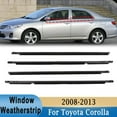 thumbnail image 2 of For Toyota Corolla 2008-2013 Window Weatherstrip 4Pcs Front Rear Rubber Trim Seal Belt Sealing Strips 7573012300 7571002210, 2 of 7