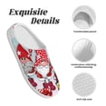 thumbnail image 5 of Haiem Christmas Print Women's Fuzzy Memory Foam House Slipper Cozy Home Footwear Non-slip Winter Slippers-39/40, 5 of 7