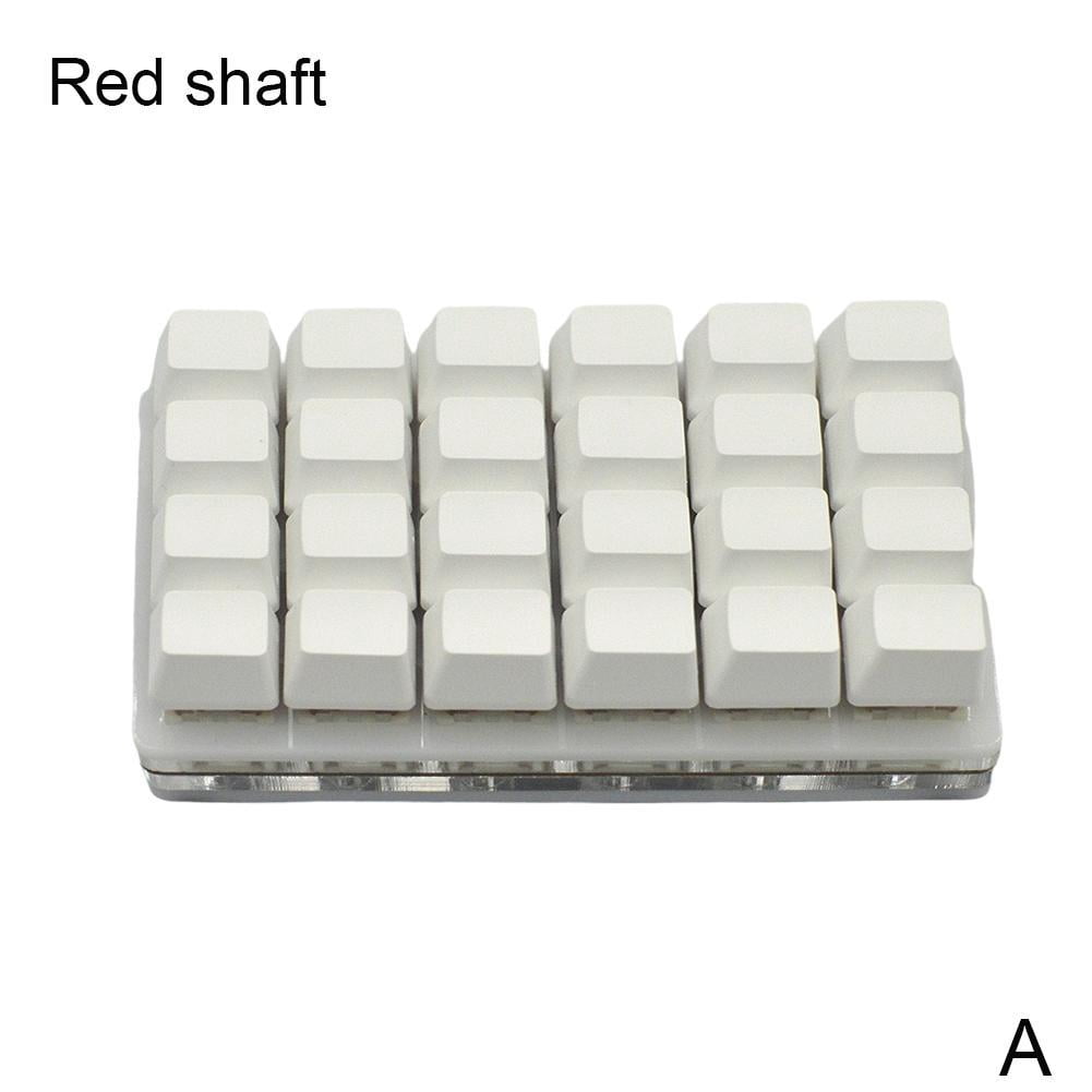 New Programmable Mechanical Keyboard 6keys Macro Keypad Green / Red Switch Diy Customize Usb Programming Shortcut Key Osu!