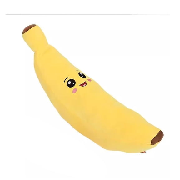 Squeaky Banana Plush Toy, Interactive Stuffed Chew Toy for Puppies Dogs