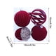thumbnail image 3 of Uuiauoio 4-Piece Electroplated Christmas Ornament Set Velvet Design, Vintage Style Tree Pendants with Metal Hangers for Holiday Home Decor and Festive Display, 3 of 9