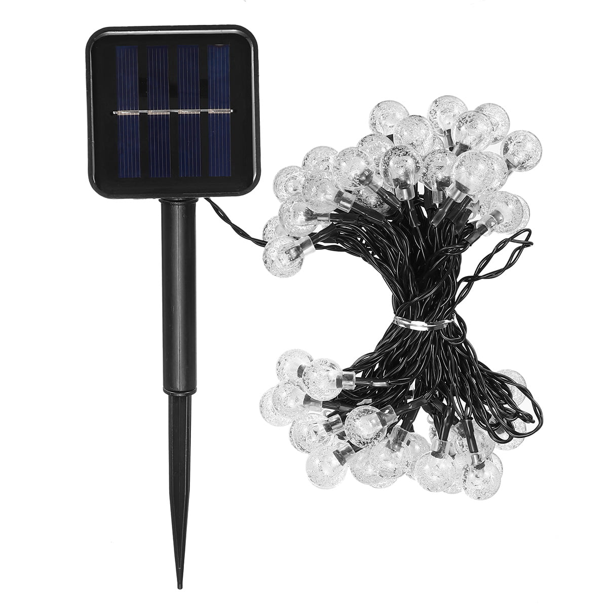 23Ft/40Ft Solar Power LED String Light 50pcs/100pcs LED Ball Lamp ...