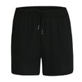 thumbnail image 3 of IYTR Athletic Shorts for Men Elastic Waist Drawstrin Quick-Drying Running Fitness Beach Sports Shorts Black XXXXL, 3 of 6