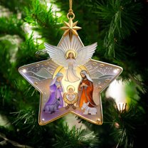 YHAICO Valentines's Day Hanging Decorations Weddings Hanging Decorations Heart Ornaments Large Acrylic Pendant for Tree Birth Scene Decoration