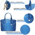 thumbnail image 5 of MMYGU Women Purse Satchel Bag Long Crossbody Classy Tote Bag Top Handle Vegan Leather Ladies Handbags Embossed Pattern, 5 of 7