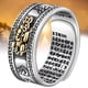 thumbnail image 4 of Pixiu Budista Corazón Sutra Anillo Para Hombres Mujeres Feng Shui Anillo Apertura Ajustable Mantra Amuleto Riqueza Anillo De La Suerte Regalo 99 Plata sonducket AP005478-00, 4 of 6