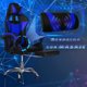 thumbnail image 3 of Silla de escritorio gamer ergonómica Masaje Reclinable Descansapies azul Titano TT-SGRM01, 3 of 7