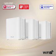 Asus ZenWiFi BD5(W-3-PK) BE5000 Wi-Fi 7 Mesh Ethernet Wireless Router - 5000 Mbps, 6800 sq.ft (3pk) - 2.40 GHz ISM Band - 5 GHz UNII Band - 4x Antenna