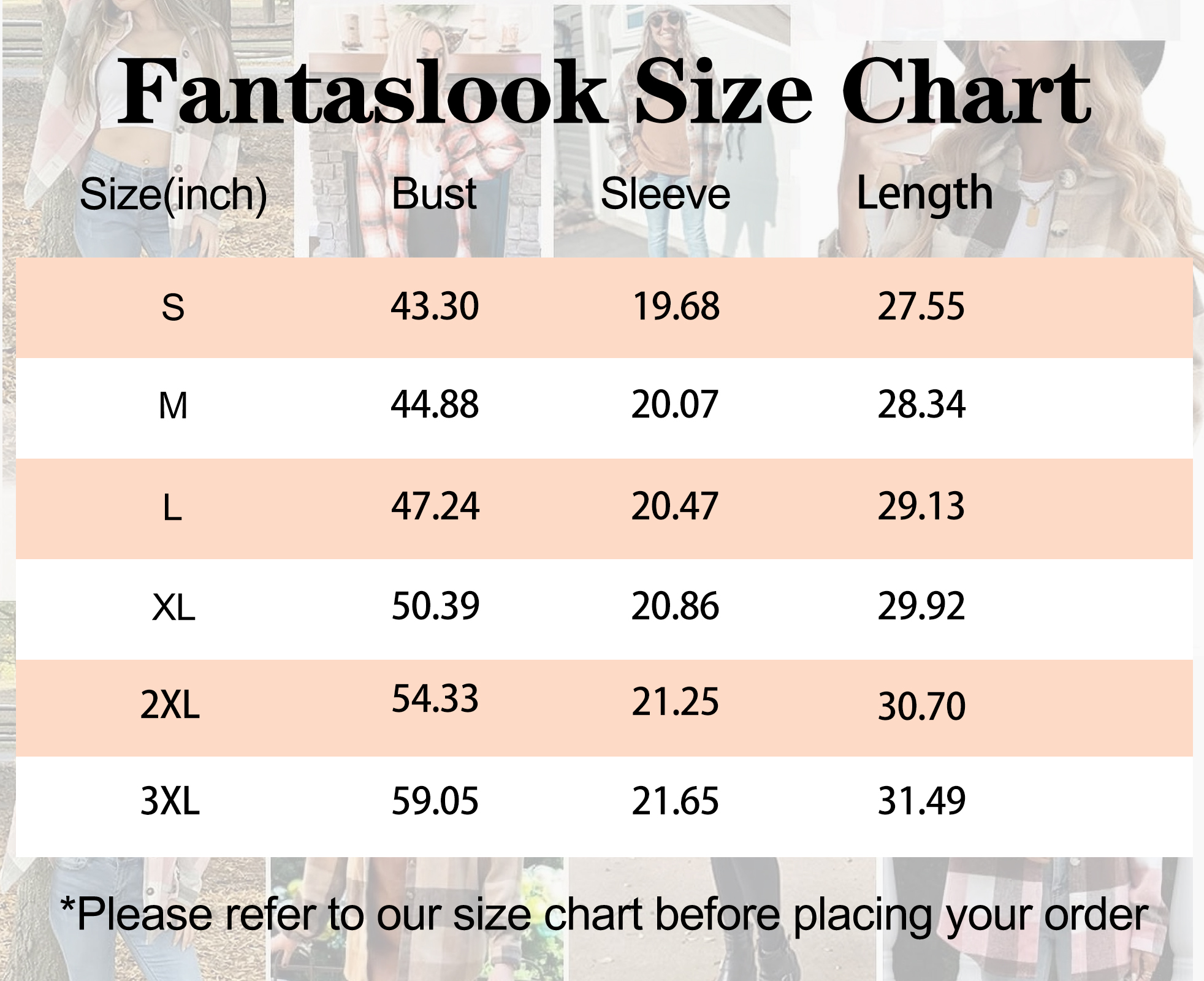 Fantaslook Women's Plaid Flannel Shacket Jacket photo 8