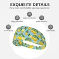 thumbnail image 3 of Rocae Lemon (3) for Elastic Exercise Headband for Men and Women Moisture Wicking Athletic Sweatbands Summer Accessories Elastic Bands, 3 of 9
