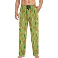 thumbnail image 4 of HPINK-T Gingerbread man Mens Sleep Pajama Pants Set Bottoms Ginger Man Christmas Fleece Lounge Sleepwear PJs, 4 of 13