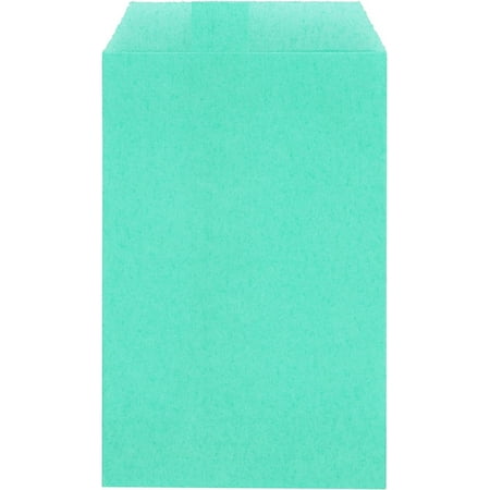 200 Pack Aqua Blue Flat Greaseproof Paper Gift Bags for Wedding Bakery Treats Dessert Chocolate Party Favor 6 x 9 Inch