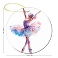 thumbnail image 2 of Christmas Tree Ornament Watercolor Painting Girl Ballet Dancer Funny Christmas Ornaments 2024 Dancing Girl in Pink Dress Cartoon Ornament Christmas Ornaments for Christmas Tree Decorations, 2 of 5