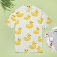 thumbnail image 4 of Rubber Duck Pattern-1 Women's Short Sleeve T-Shirt Crew Neck Casual Summer Trendy Loose Fit Tops, 4 of 6