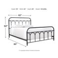 thumbnail image 4 of Signature Design by Ashley Casual Nashburg Queen Metal Bed  Black, 4 of 8