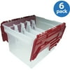 IRIS Christmas Lights Storage with Dividers, Red
