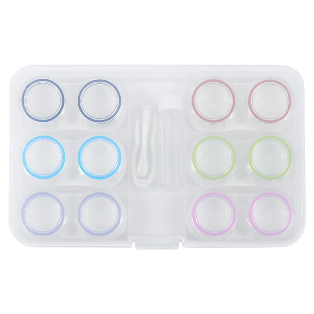 EeaseMX 1 juego de estuches para lentes, caja de almacenamiento portátil para lentes, soporte para lentes