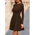 thumbnail image 4 of PRETTYGARDEN Fall Cocktail Dresses for Women Elegant Classy Wedding Guest Long Sleeve Homecoming Party A Line Mini Dress, 4 of 10