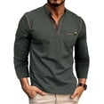 thumbnail image 1 of Camisa Henley Para Hombre,originals Henley De Manga Larga, 1 of 7