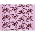 thumbnail image 2 of Zelouf Ashley Corded Floral Embroidery Mesh  , Sewing, DIY, Crafts Fabric by the Yard, Burgundy/wine, 1 Yard, 2 of 2