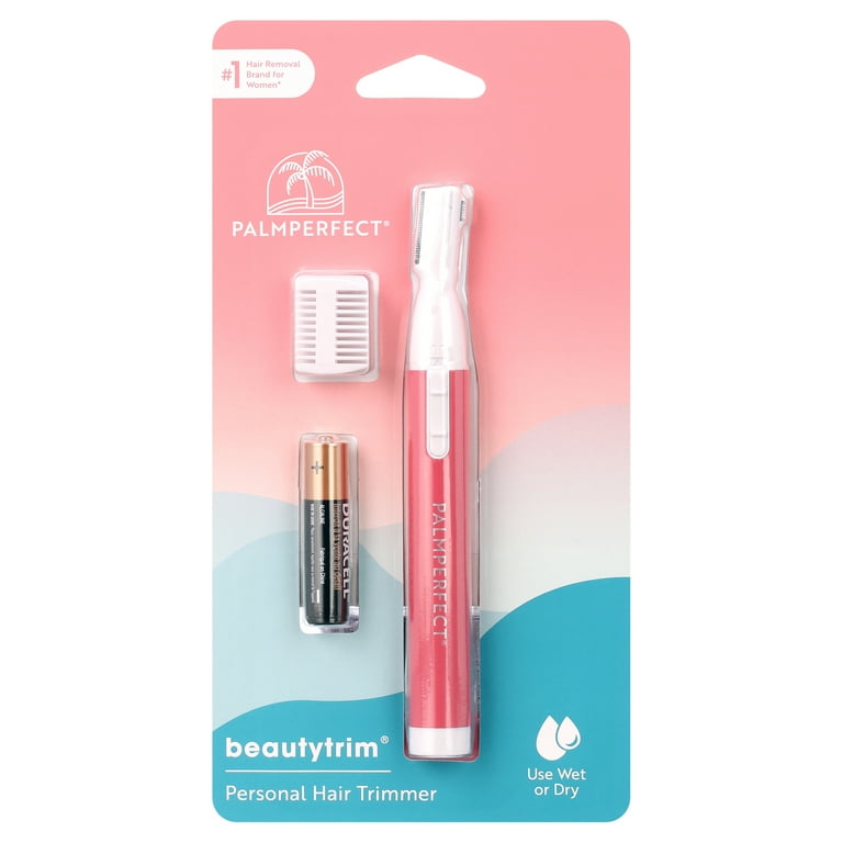 Palmperfect Beauty Trim Battery Operated Personal Hair Trimmer Female Electric Shavers
