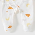 thumbnail image 6 of 3-6 Months Newborn Footed Sleeper Gown With Mitten Cuffs Cotton Side Baby Footed Print Infant Play For 0 6 Months Boys And Girls Baby Romper Pajamas Crawling Clothes, 6 of 6