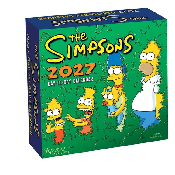 The Simpsons 2027 Day-To-Day Calendar, (Paperback)