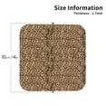 thumbnail image 2 of Pofeuu Leopard Print Brown Print Coasters for Drinks, 4Pack PU Leather Coasters, Bar Drink Coasters for Tabletop Protection, Furniture from Damage-Square, 2 of 6
