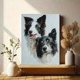 thumbnail image 6 of Border Collie Canvas Print Decorative Painting, Wall Art for Living Room Bedroom Office Cafe Hallway, Pet Lover Gift, 6 of 8