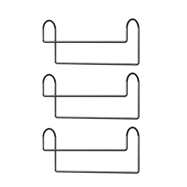 3 perchas ahorradoras de espacio, organizador de armario multifuncional para exteriores, minimalista, para clasificar ropa, para vestidos y faldas Negro