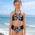 thumbnail image 2 of MuXiKeJi Clothes Girls Swimsuit Criss Cross Ruched One-Piece Bathing Suit with Mesh Cover Up Skirt Adjustable Straps Swimwear 7-16Y, 2 of 8