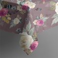 thumbnail image 5 of Pioneer Flower Floral Print Pattern Square Tablecloth,Waterproof Square Table Cover,Wipeable Spillproof Washable Table Cover for Home Kitchen Party Decor 52"x52"(132x132cm), 5 of 6