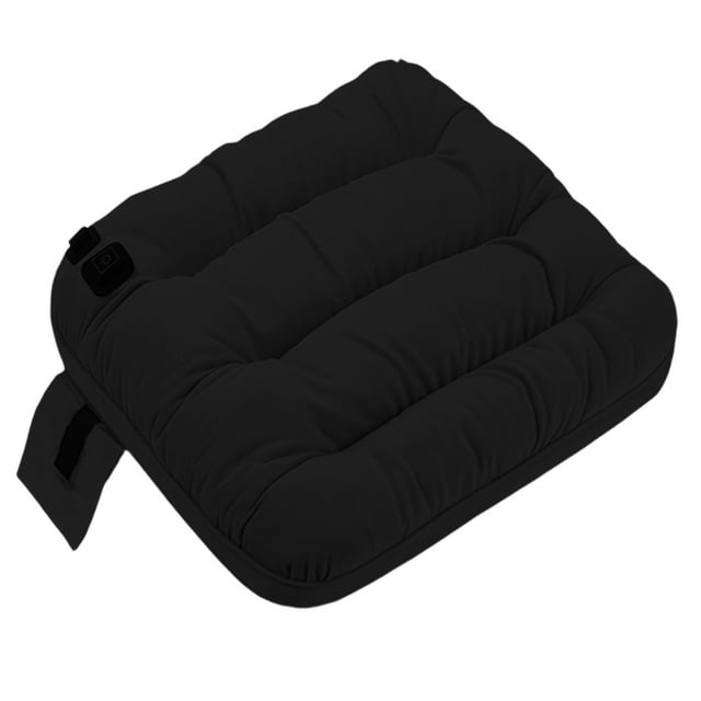 Black Usb Heated Seat Cushion With Graphene Heating Technology Three Temperature Settings For Office And Home Use Portable And Easy To Power 1Pc Weight 1.21 Lb