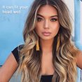 thumbnail image 3 of Extensiones de cabello de peluca rubia Ombre ondulado largo suave natural de 22 '', 3 of 5