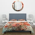 thumbnail image 3 of Designart "Serene Meadows of Red Poppies I" Poppy Bedding Covert Set - Floral Red Traditional Bed Set With 2 Shams, 3 of 5