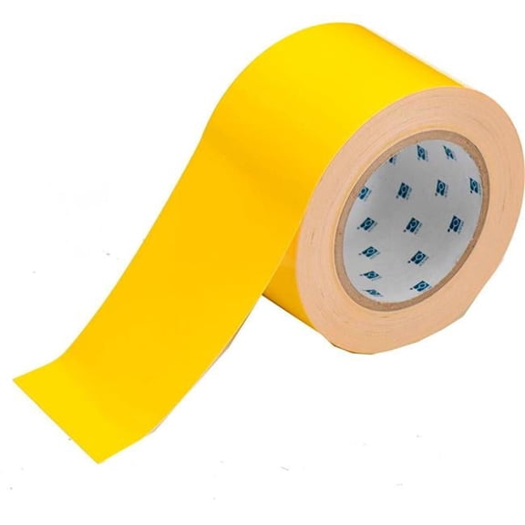 Brady Worldwide B2249758 104342 Polyester ToughStripe Floor Marking Tape, Yellow - 3 in. x 100 ft.