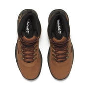 Timberland Ledge Mid Waterproof Hiking Boots for Men Full Grain Leather Mid Ankle Lace Up Eva Cushion Rubber Outsole Traction Gusseted Tongue