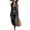 BQR43-Black, variant on Womens Lounge Cotton Linen Two Piece Outfits Spring Summer Oversized Sleeveless Tops And Wide Leg Capris Suits Sets Black L