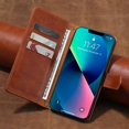 thumbnail image 1 of For Iphone 14 Plus Case, Cow Grain Pu Flip Wallet Case, Wireless Support With 2 Card Slots, Magnetic Closure Kickstand Rfid Credit Holder For Iphone 1, 1 of 5