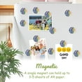 thumbnail image 3 of Strong Refrigerator Magnet Fridge Sticker, Wavy Bands Of Color Dotted With Dots 12Pcs Beautiful Photo Decorative Magnet Set, Small Round Crystal Glass Craftwork for Refrigerator Decor, 3 of 4