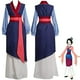 thumbnail image 2 of Vestido Kimono Tradicional Mulan Película De Halloween Disfraz De Cosplay Conjunto Completo, 2 of 4