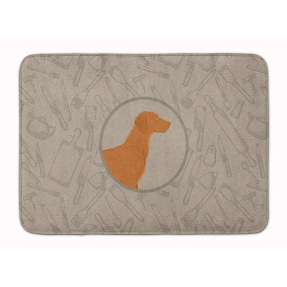 Vizsla In the Kitchen Machine Washable Memory Foam Mat