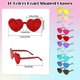 thumbnail image 2 of Heart Glasses 10 Pcs Rimless Heart Sunglasses Love Heart Shaped Glasses Transparent Colored Heart Eyewear Multipack, 2 of 5